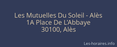 Les Mutuelles Du Soleil - Alès