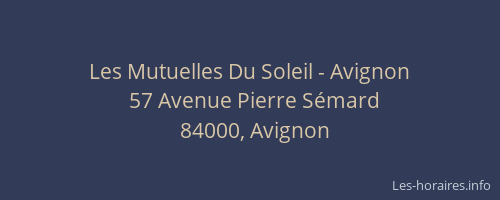 Les Mutuelles Du Soleil - Avignon