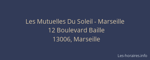 Les Mutuelles Du Soleil - Marseille