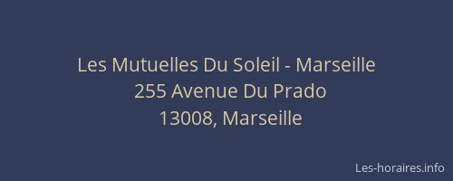 Les Mutuelles Du Soleil - Marseille