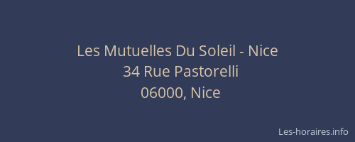 Les Mutuelles Du Soleil - Nice