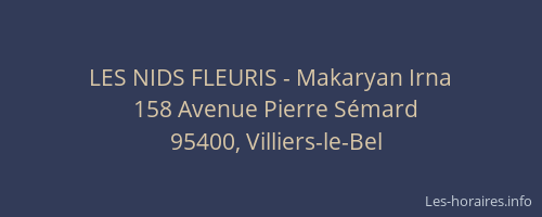 LES NIDS FLEURIS - Makaryan Irna