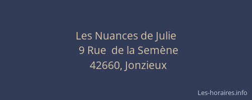 Les Nuances de Julie