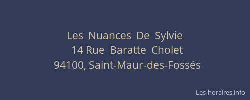 Les  Nuances  De  Sylvie