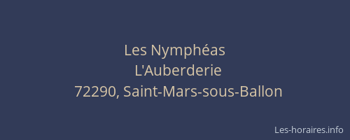 Les Nymph&eacute;as