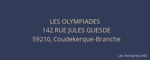 LES OLYMPIADES