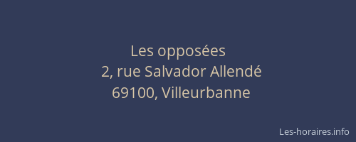 Les opposées
