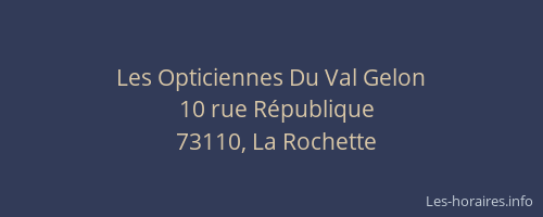 Les Opticiennes Du Val Gelon