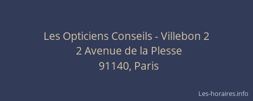 Les Opticiens Conseils - Villebon 2