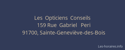 Les  Opticiens  Conseils
