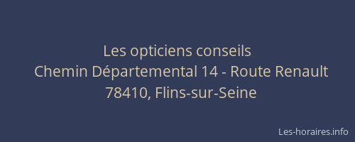 Les opticiens conseils
