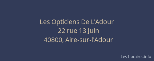 Les Opticiens De L'Adour