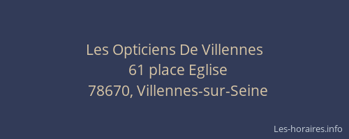 Les Opticiens De Villennes