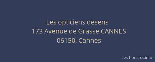 Les opticiens desens