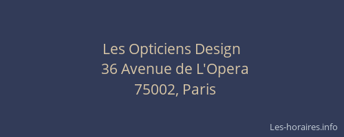 Les Opticiens Design