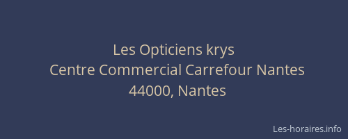Les Opticiens krys
