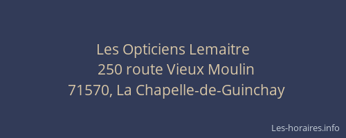 Les Opticiens Lemaitre