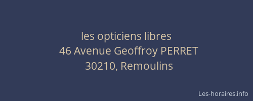les opticiens libres