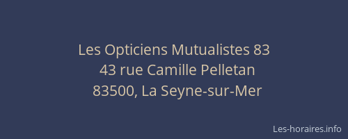 Les Opticiens Mutualistes 83