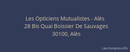 Les Opticiens Mutualistes - Alès