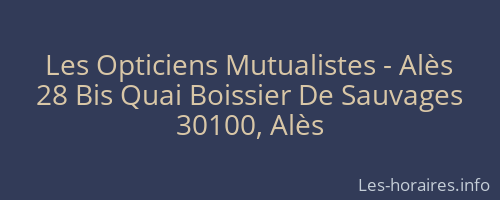 Les Opticiens Mutualistes - Alès