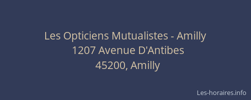 Les Opticiens Mutualistes - Amilly