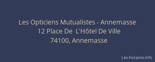 Les Opticiens Mutualistes - Annemasse