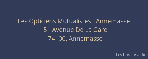 Les Opticiens Mutualistes - Annemasse