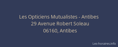 Les Opticiens Mutualistes - Antibes