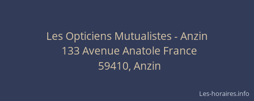 Les Opticiens Mutualistes - Anzin