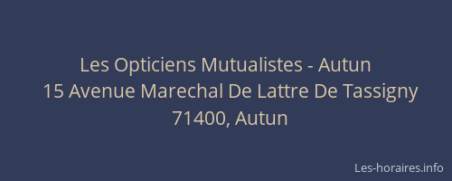 Les Opticiens Mutualistes - Autun