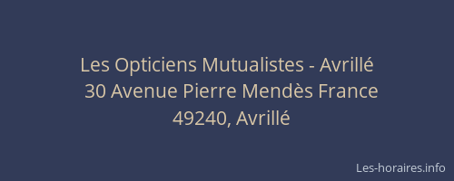 Les Opticiens Mutualistes - Avrillé