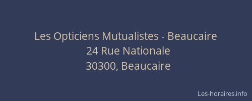 Les Opticiens Mutualistes - Beaucaire