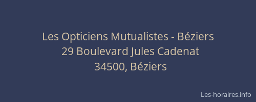 Les Opticiens Mutualistes - Béziers