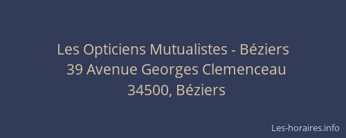 Les Opticiens Mutualistes - Béziers