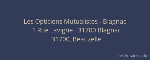 Les Opticiens Mutualistes - Blagnac