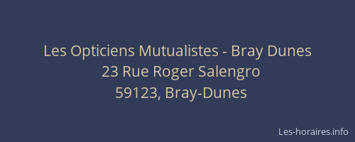 Les Opticiens Mutualistes - Bray Dunes