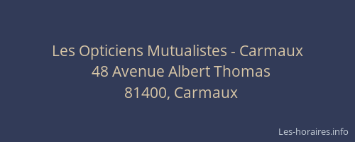Les Opticiens Mutualistes - Carmaux