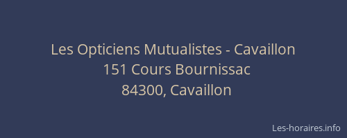 Les Opticiens Mutualistes - Cavaillon