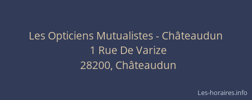 Les Opticiens Mutualistes - Châteaudun