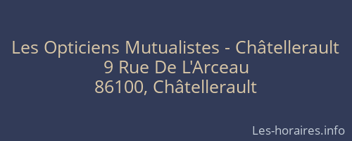Les Opticiens Mutualistes - Châtellerault