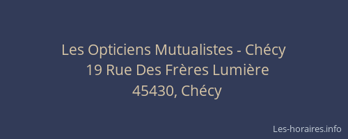 Les Opticiens Mutualistes - Chécy
