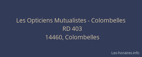 Les Opticiens Mutualistes - Colombelles