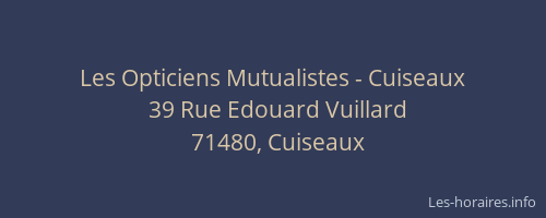 Les Opticiens Mutualistes - Cuiseaux