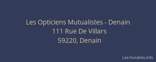 Les Opticiens Mutualistes - Denain