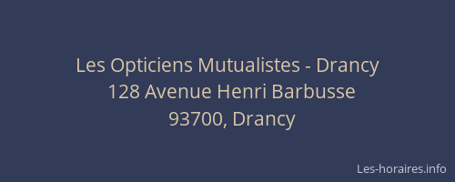 Les Opticiens Mutualistes - Drancy