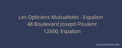Les Opticiens Mutualistes - Espalion