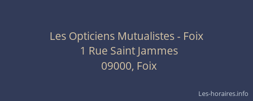 Les Opticiens Mutualistes - Foix
