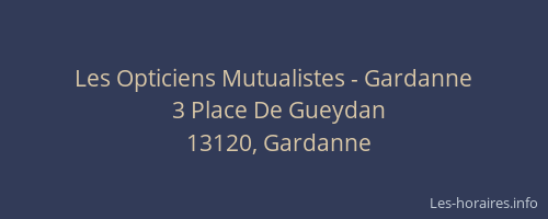 Les Opticiens Mutualistes - Gardanne