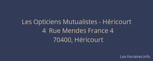 Les Opticiens Mutualistes - Héricourt